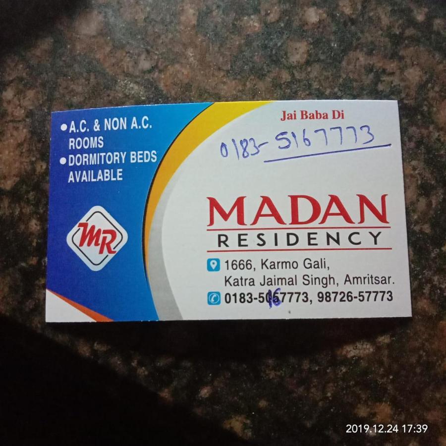 Bed & Breakfast Madan Residency Amritsar
